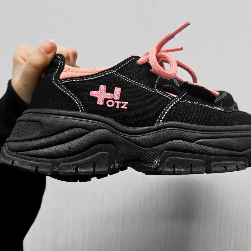 [BUNJANG] OTZ 3300 Canvas High Midnight Rose Pack Sneakers / 오찌 OTZ 3300 캔버스 하이 미드나잇 로즈팩 225