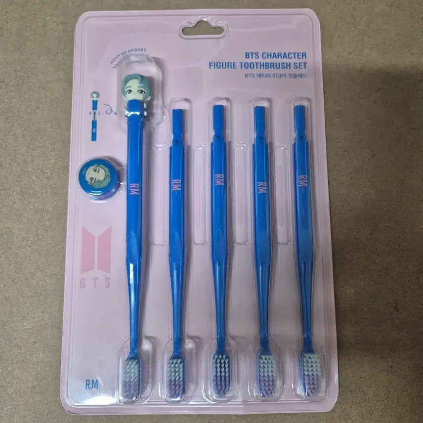[BUNJANG] BTS RM Figure Toothbrush Set / (미개봉)BTS 캐릭터 RM 피규어 칫솔 세트