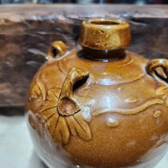 [BUNJANG] Red Slip Glaze Camel-Shaped Vase / 석간주 사이호병