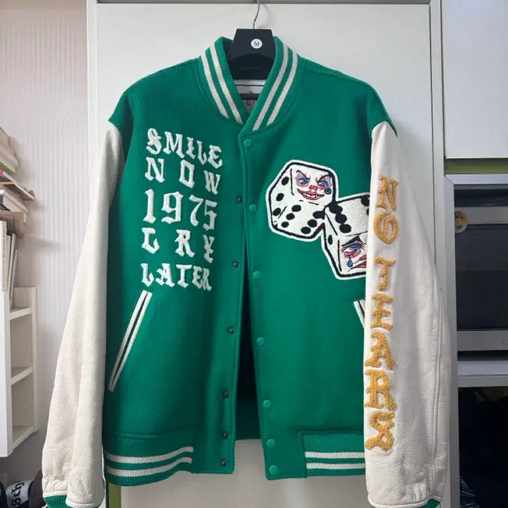 [BUNJANG] Blackout No Tears Varsity Jacket (Size S) / 블랙아웃 no tears 바시티 사이즈 s