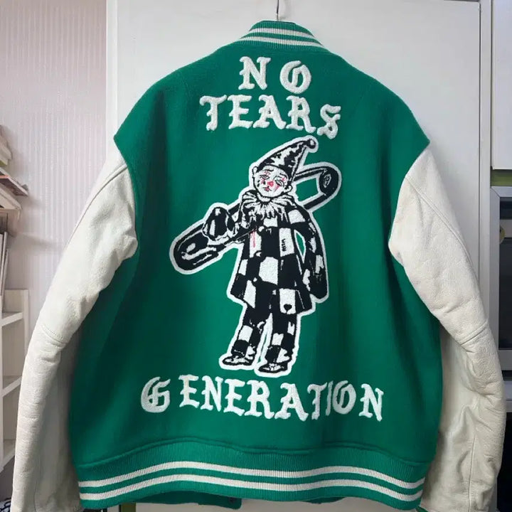[BUNJANG] Blackout No Tears Varsity Jacket (Size S) / 블랙아웃 no tears 바시티 사이즈 s