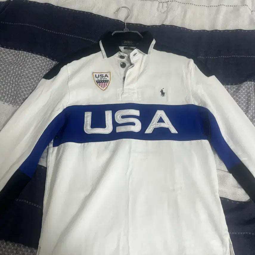 [BUNJANG] Polo Ralph Lauren USA Rugby Shirt / 폴로 랄프로렌 USA 럭비 셔츠