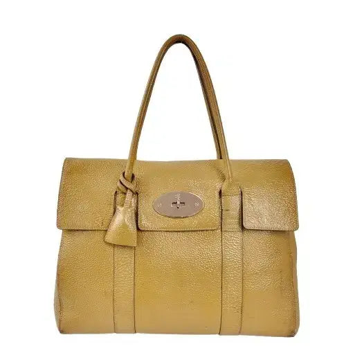 [BUNJANG] Mulberry Bayswater Classic Patent Leather Mustard Bag / 정품 멀버리 베이스워터 클래식 페이던트가죽 머스터드