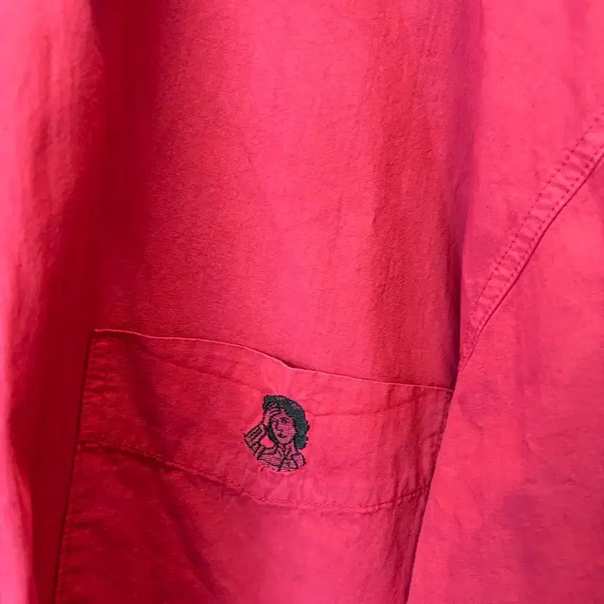 [BUNJANG] Kavmt Vintage Red Shirt (Size 100-105) / 카브엠트 셔츠 빈티지레드 100-105