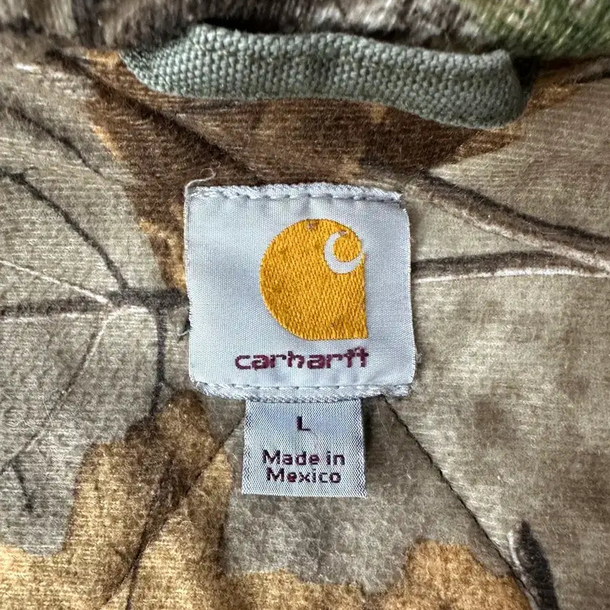[BUNJANG] Carhartt Active Hooded Jacket Olive Green Camo L / 칼하트 액티브 자켓 후드 올리브그린 카모 L
