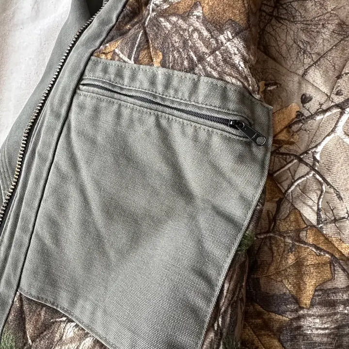 [BUNJANG] Carhartt Active Hooded Jacket Olive Green Camo L / 칼하트 액티브 자켓 후드 올리브그린 카모 L