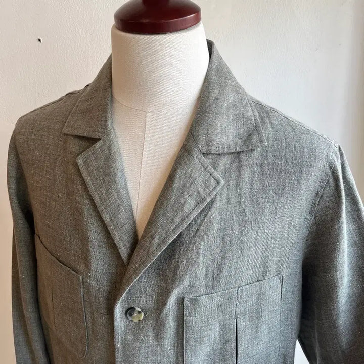 [BUNJANG] Suit Supply Linen Safari Jacket / 수트서플라이 리넨 사파리 자켓 ( 40 )