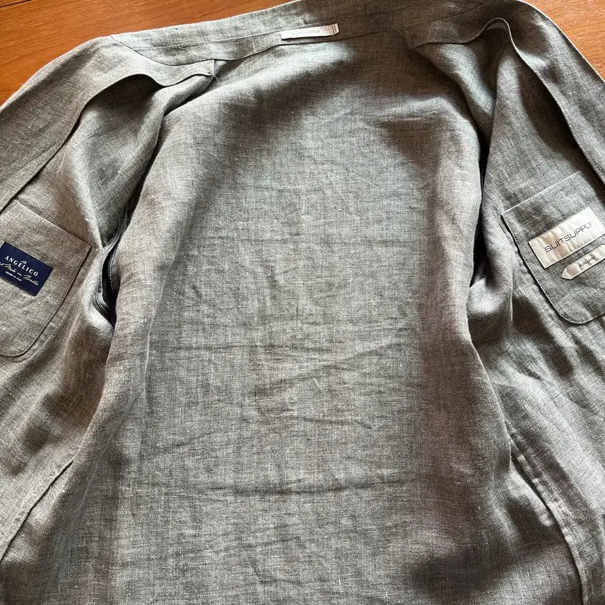 [BUNJANG] Suit Supply Linen Safari Jacket / 수트서플라이 리넨 사파리 자켓 ( 40 )