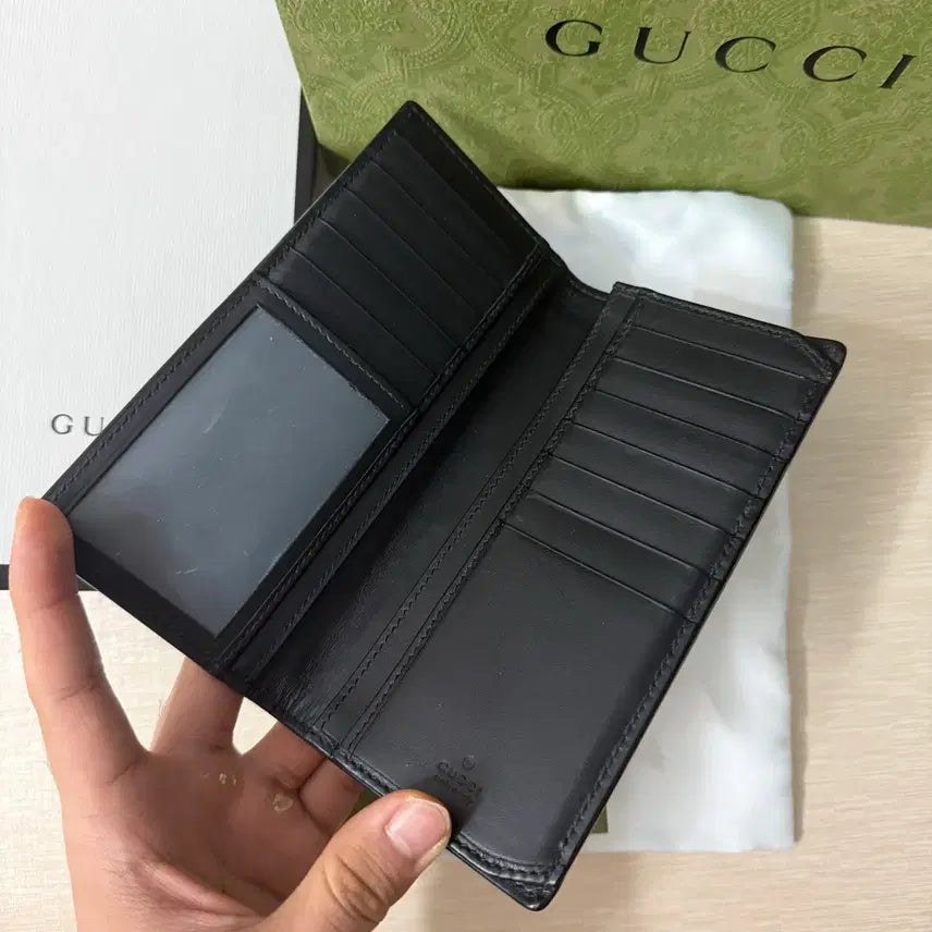 [BUNJANG] Gucci Snake Long Wallet Black / [풀구성] 구찌 스네이크 장지갑 블랙