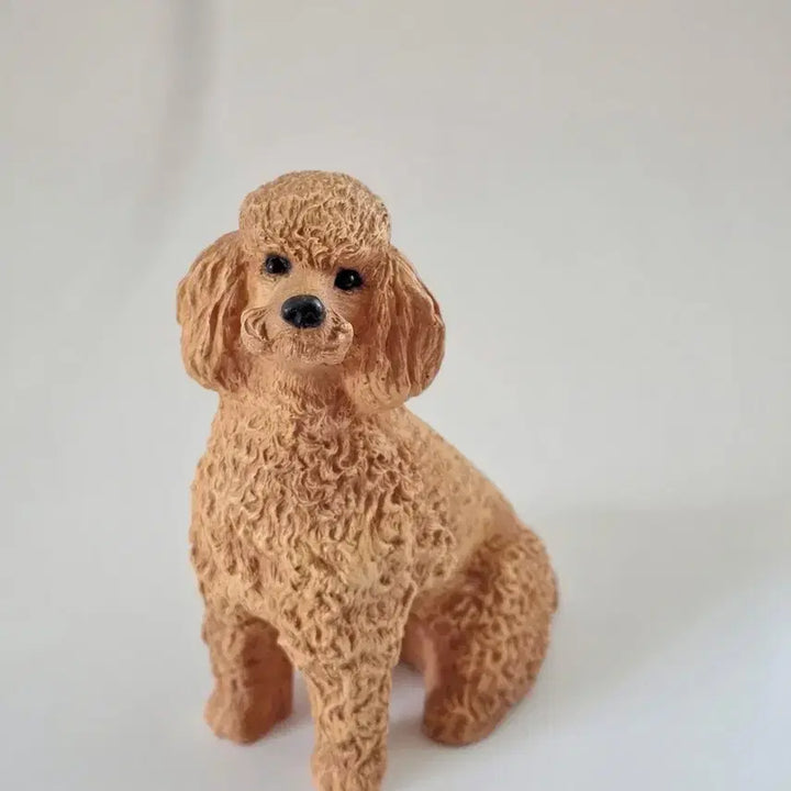 [BUNJANG] Vintage Brown Poodle Figurine / 빈티지 강아지 갈색푸들 피겨린