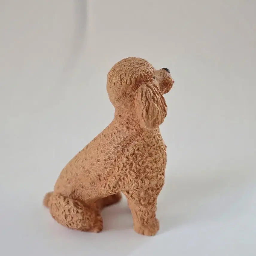 [BUNJANG] Vintage Brown Poodle Figurine / 빈티지 강아지 갈색푸들 피겨린