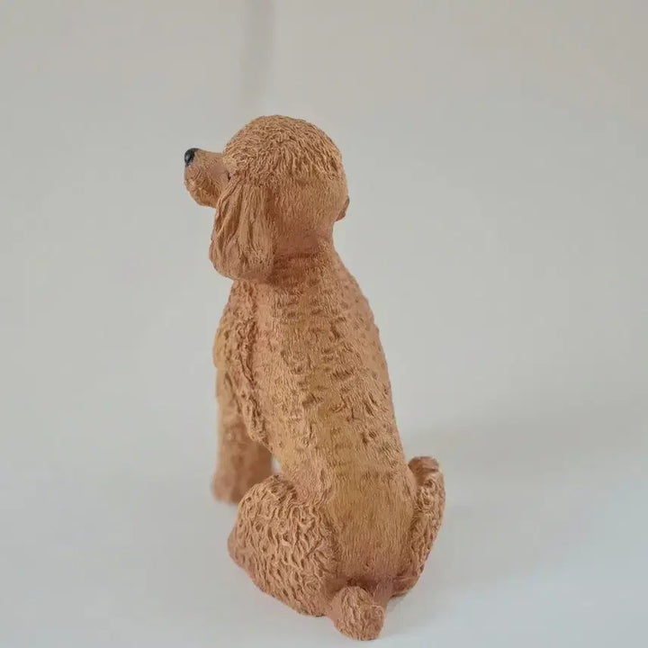 [BUNJANG] Vintage Brown Poodle Figurine / 빈티지 강아지 갈색푸들 피겨린
