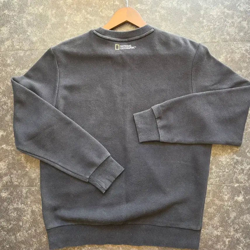 [BUNJANG] National Geographic Fleece Sweatshirt - XL / 내셔널지오그래픽 기모 맨투맨 블랙 -XL