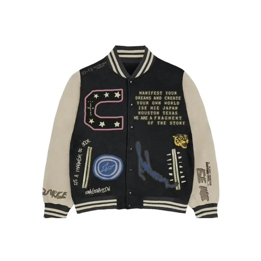 [BUNJANG] Travis Scott x Fragment Cactus Jack Varsity Jacket (Size L) / L / 트래비스 스캇 X 프라그먼트 캑터스 잭 바시티 자켓