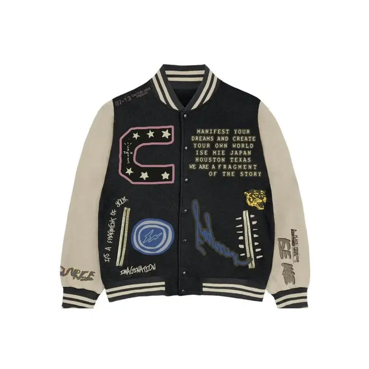 [BUNJANG] Travis Scott x Fragment Cactus Jack Varsity Jacket (Size L) / L / 트래비스 스캇 X 프라그먼트 캑터스 잭 바시티 자켓
