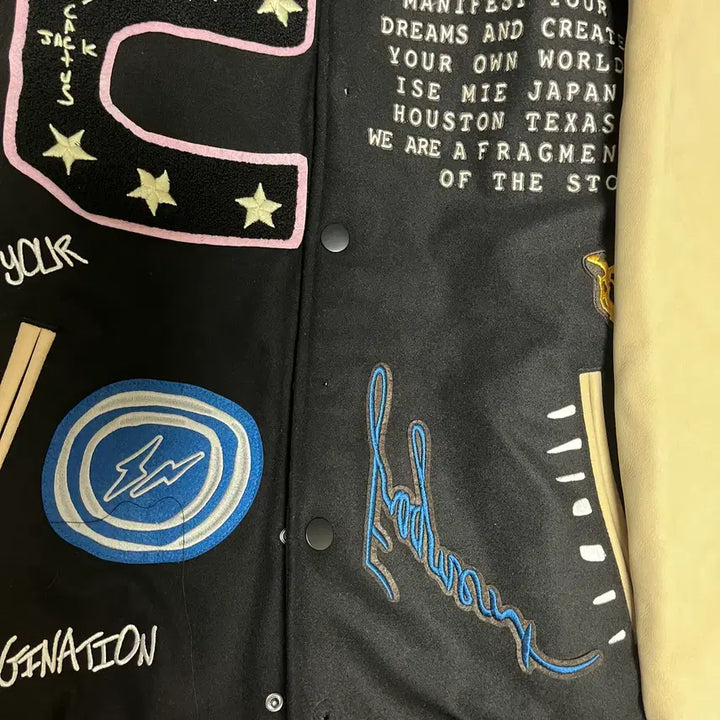 [BUNJANG] Travis Scott x Fragment Cactus Jack Varsity Jacket (Size L) / L / 트래비스 스캇 X 프라그먼트 캑터스 잭 바시티 자켓