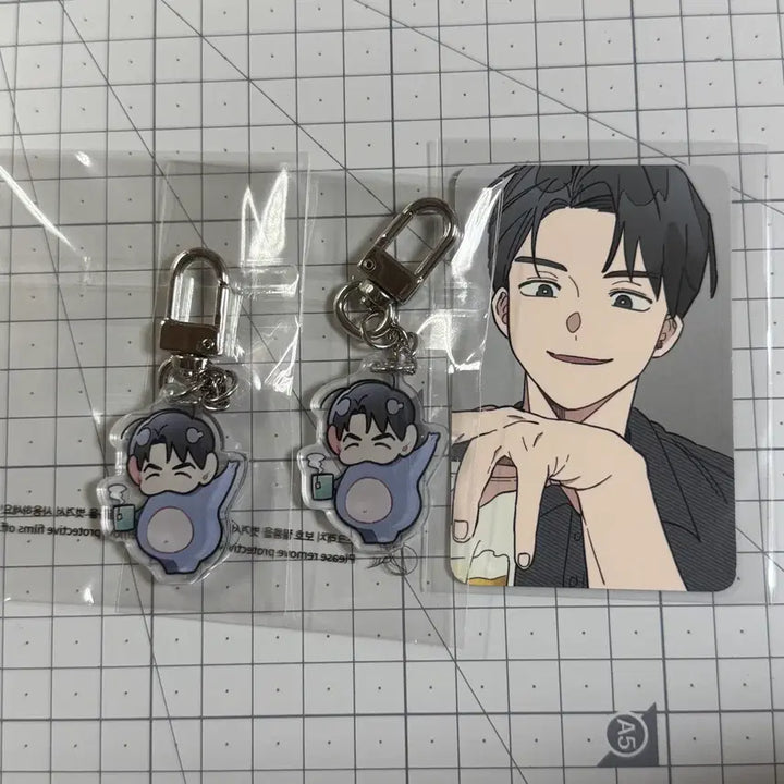 [BUNJANG] One Room Instructor Beom-ske Keyring and Photocard Bundle Set / 원룸 조교님 범스케 키링, 포카 일괄