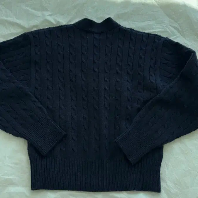 [BUNJANG] Rola Rola Navy Cropped Cardigan / [새상품]로라로라 네이비 크롭 가디건
