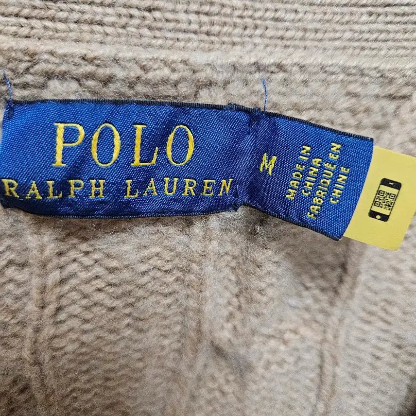 [BUNJANG] Polo 진베이지 Knit Cardigan / 폴로 진베지 니트