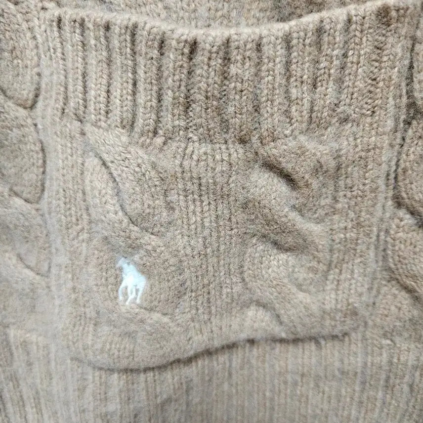 [BUNJANG] Polo 진베이지 Knit Cardigan / 폴로 진베지 니트