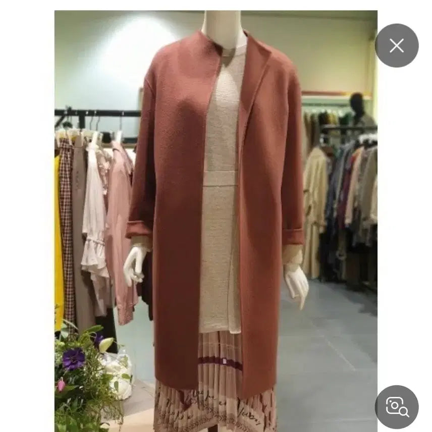 [BUNJANG] Nice Club No Collar Coat (Size 55/66) / 나이스클럽 노카라 코트 (사이즈 55 / 66까지 가능 )