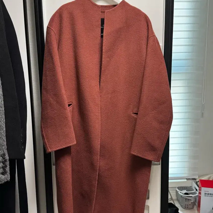 [BUNJANG] Nice Club No Collar Coat (Size 55/66) / 나이스클럽 노카라 코트 (사이즈 55 / 66까지 가능 )