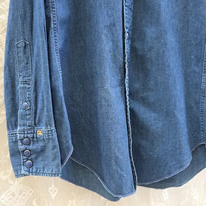 [BUNJANG] 45rpm Indigo Dyed Chambray Western Shirt / 45rpm (made in japan)