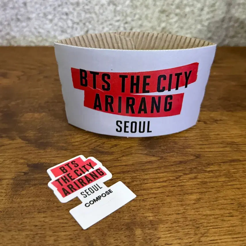 [BUNJANG] Compose Coffee BTS V Arirang Holder &amp; Straw Pick / 컴포즈커피 아리랑 방탄소년단 뷔 홀더 스트로우픽
