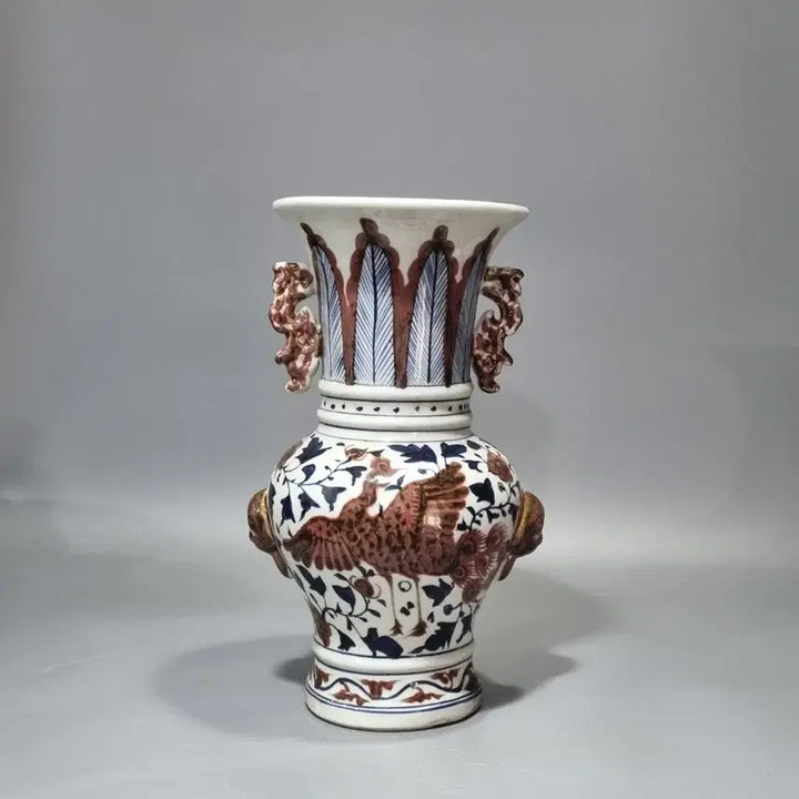 [BUNJANG] Celadon Porcelain Blue and White Vase / 도자기 화병 청화백자 조형 화병