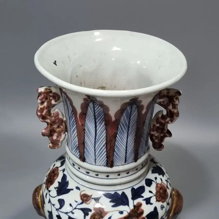 [BUNJANG] Celadon Porcelain Blue and White Vase / 도자기 화병 청화백자 조형 화병