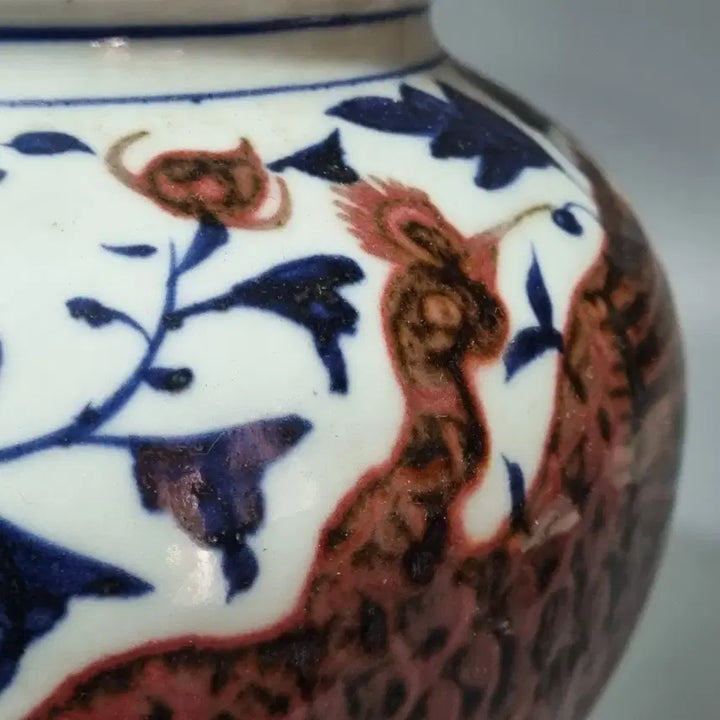 [BUNJANG] Celadon Porcelain Blue and White Vase / 도자기 화병 청화백자 조형 화병
