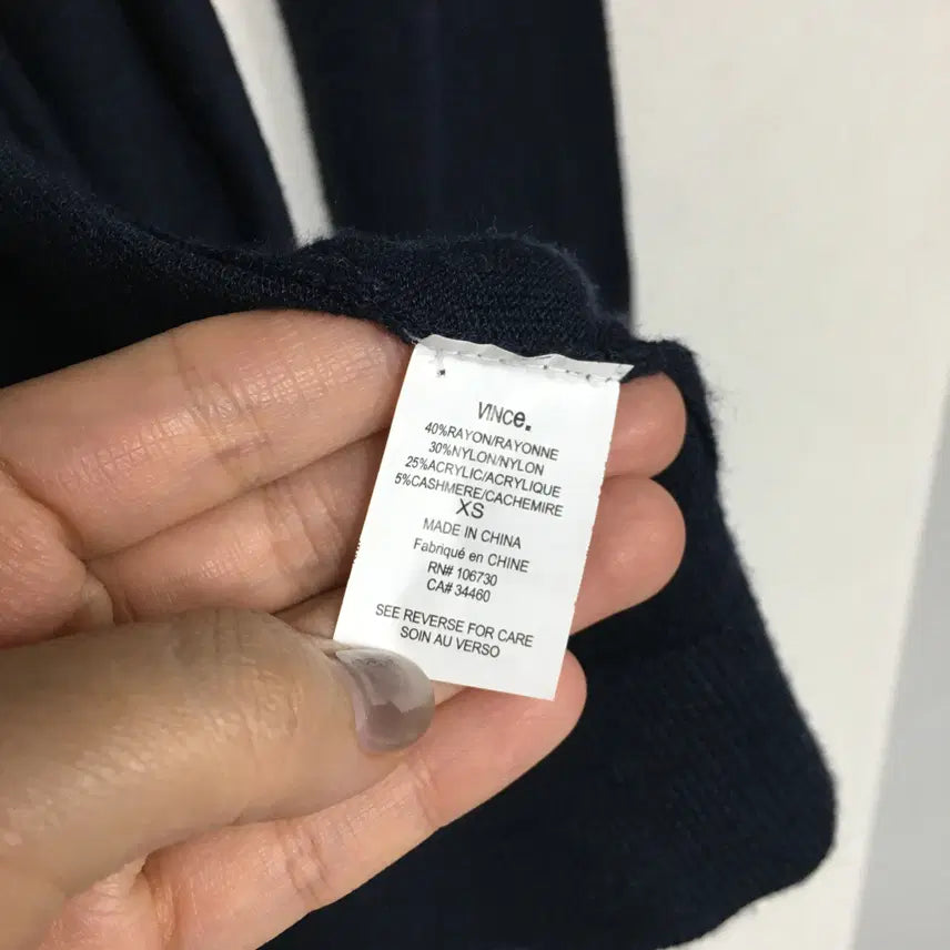 [SOLD OUT] VINCE 빈스 캐시미어 울 벨트 가디건 XS