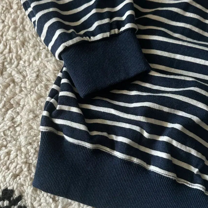 [BUNJANG] Dear My Dear Stripe Hooded Zip-up / (새상품) 디어마이디어 디어아플리케 스트라이프 후드 집업