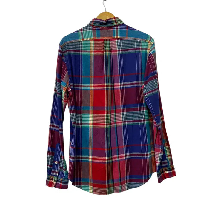 [BUNJANG] Polo Ralph Lauren Indian Checkered Long Sleeve Shirt (M) / 342. 폴로 랄프로렌 인도산 체크 긴팔셔츠 (M)
