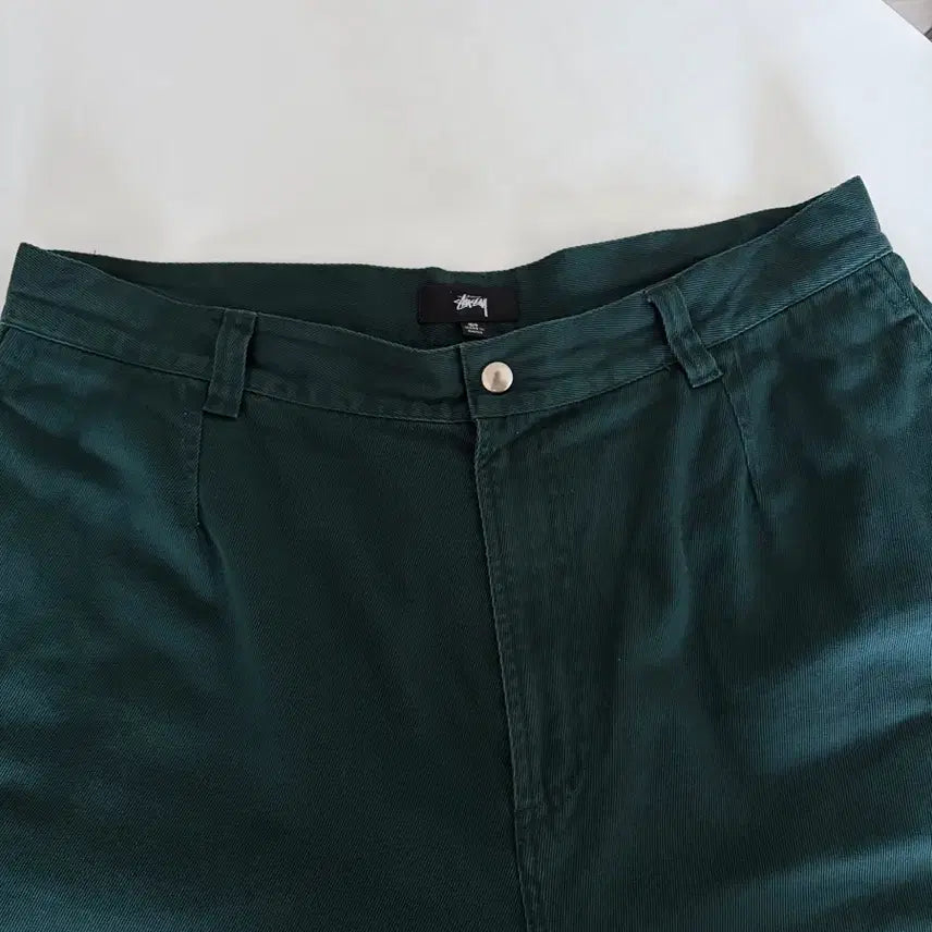 [BUNJANG] Stussy Work Gear Twill Trousers - 34 Deep Green / 스투시 워크기어 트윌 트라우저 34 딥그린