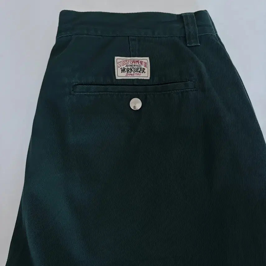 [BUNJANG] Stussy Work Gear Twill Trousers - 34 Deep Green / 스투시 워크기어 트윌 트라우저 34 딥그린