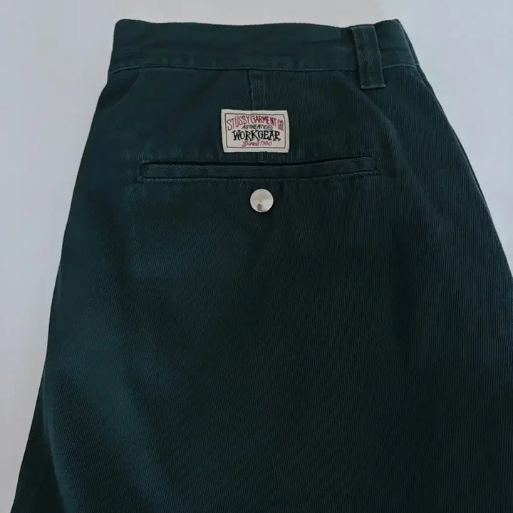[BUNJANG] Stussy Work Gear Twill Trousers - 34 Deep Green / 스투시 워크기어 트윌 트라우저 34 딥그린