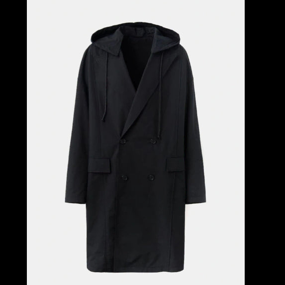 [BUNJANG] Juun.J 21SS Detachable Hood Black Trench Coat / [46] 준지(Juun.J) 21SS 후드 탈착 블랙 트렌치 코트