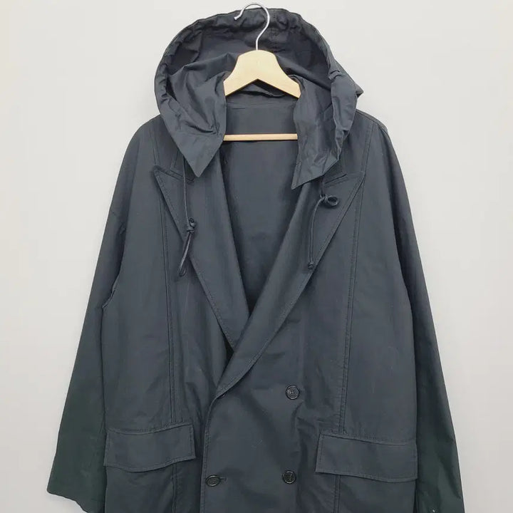 [BUNJANG] Juun.J 21SS Detachable Hood Black Trench Coat / [46] 준지(Juun.J) 21SS 후드 탈착 블랙 트렌치 코트