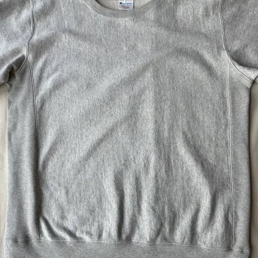 [BUNJANG] Champion Japan Reverse Weave Oatmeal Grey Sweatshirt XL / 챔피온 재팬 리버스위브 무지 그레이 오트밀 스웻셔츠 XL