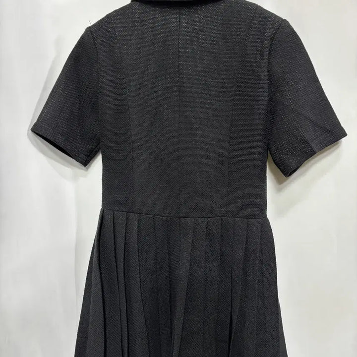 [BUNJANG] Attrangs Tweed Double Breasted Pleated Dress S / 아뜨랑스 트위드 더블브레스트 플리츠 원피스 S