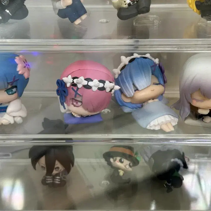[BUNJANG] Re:Zero Rem Ram Echidna Figure Bundle Set / 리제로 렘 람 에키드나 가챠 피규어 일괄