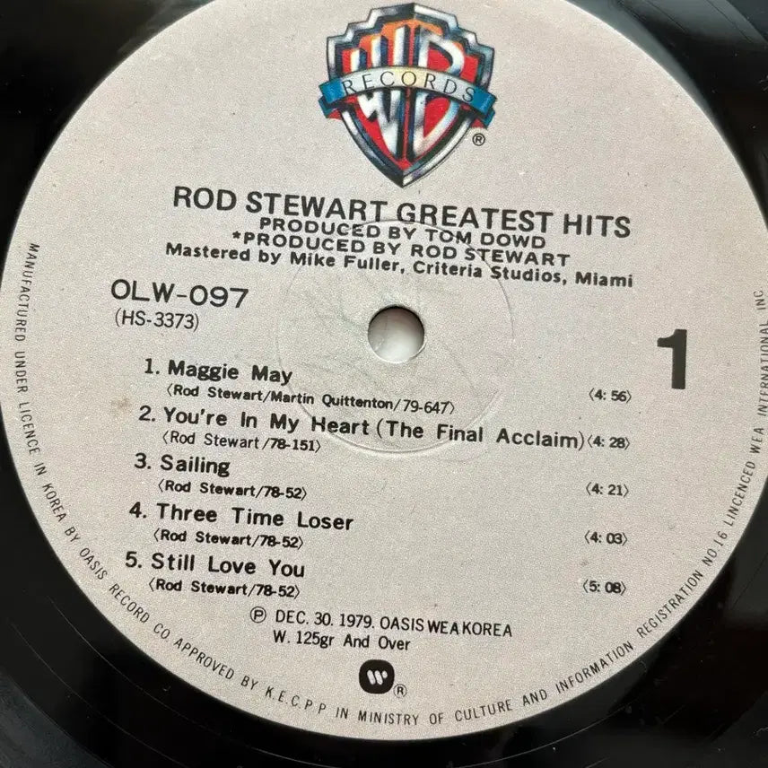 [BUNJANG] Rod Stewart Greatest Hits LP Vinyl Record / 로드 스튜어트 Greatest Hits LP 음반