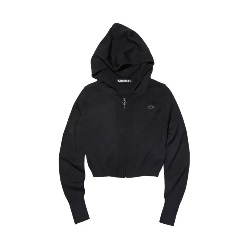[BUNJANG] Mischief Rhombus Knit Hoodie Zip-up / 미스치프 롬버스 니트 후드집업