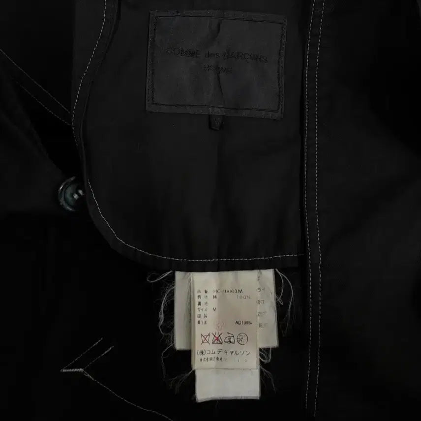 [BUNJANG] Comme des Garcons Homme AD1998 Tanaka Cotton Coat / 꼼데가르송옴므 AD1998 다나카옴므 코튼 코트 M