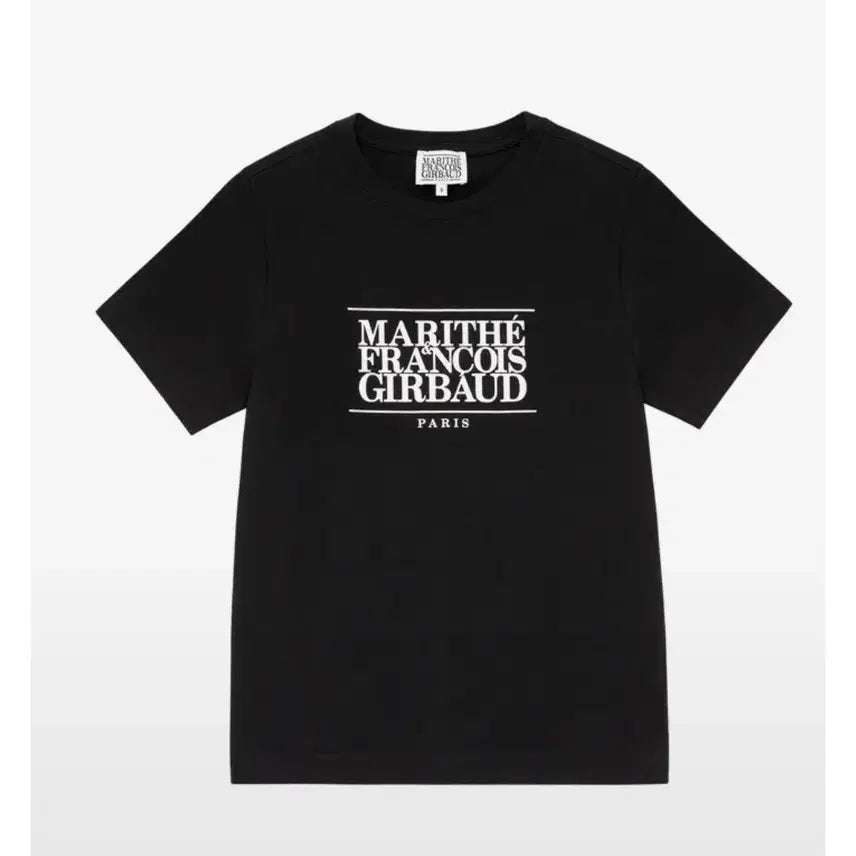 [BUNJANG] Marithe Marie W Classic Logo T-shirt Black (Women&