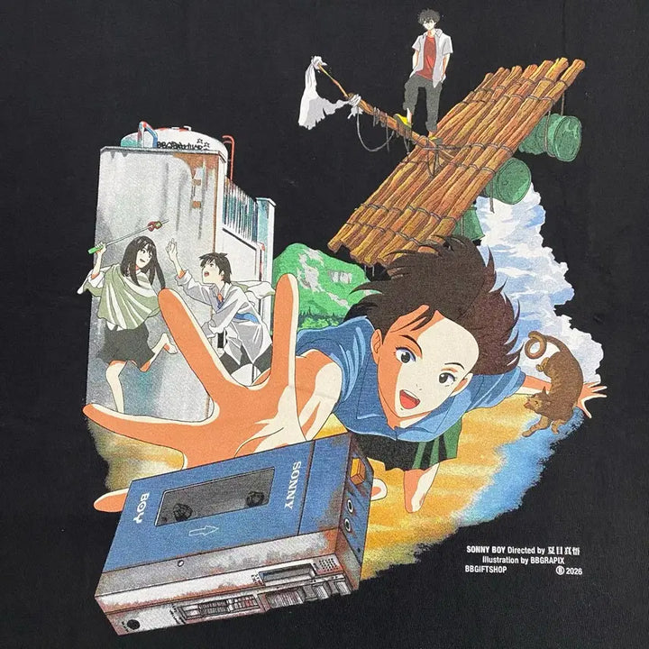 [BUNJANG] Sunny Boy Bootleg Animation T-shirt / 소니보이 부틀렉 애니메이션 티셔츠