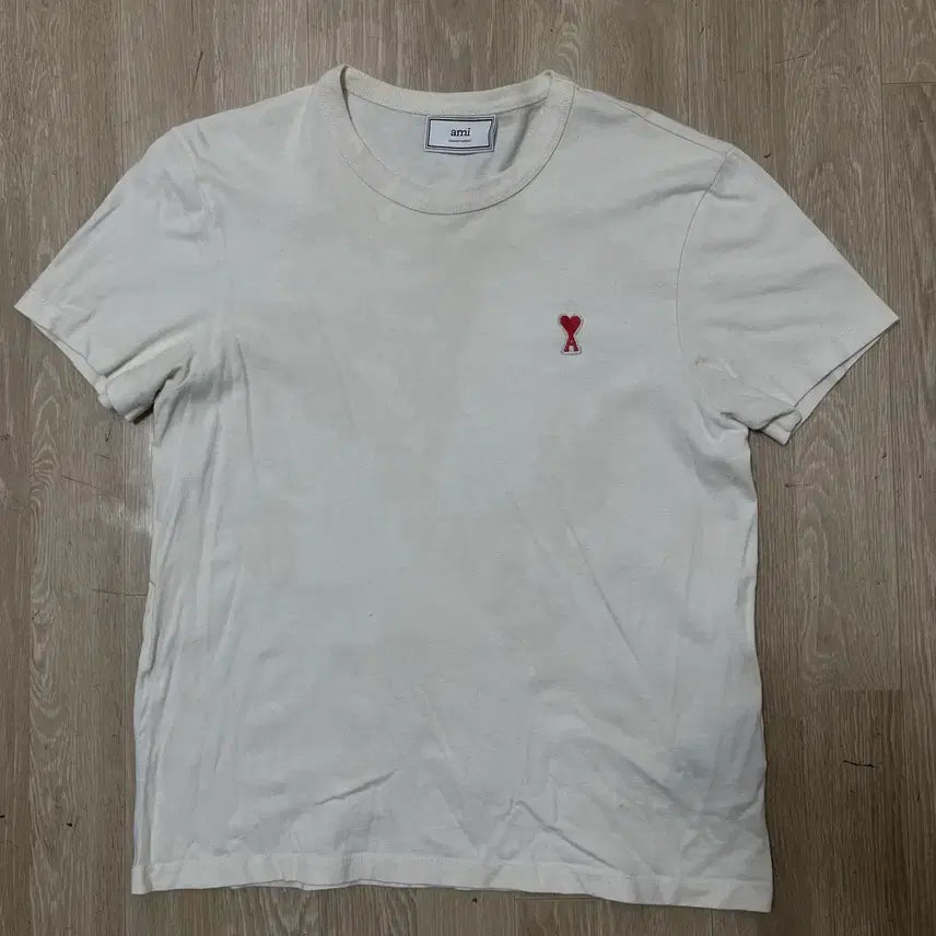 [BUNJANG] AMI Logo Embroidered T-shirt (M) / 아미 AMI 여성 로고 자수 반팔티 M(95)