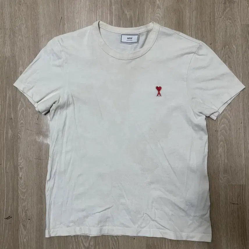 [BUNJANG] AMI Logo Embroidered T-shirt (M) / 아미 AMI 여성 로고 자수 반팔티 M(95)