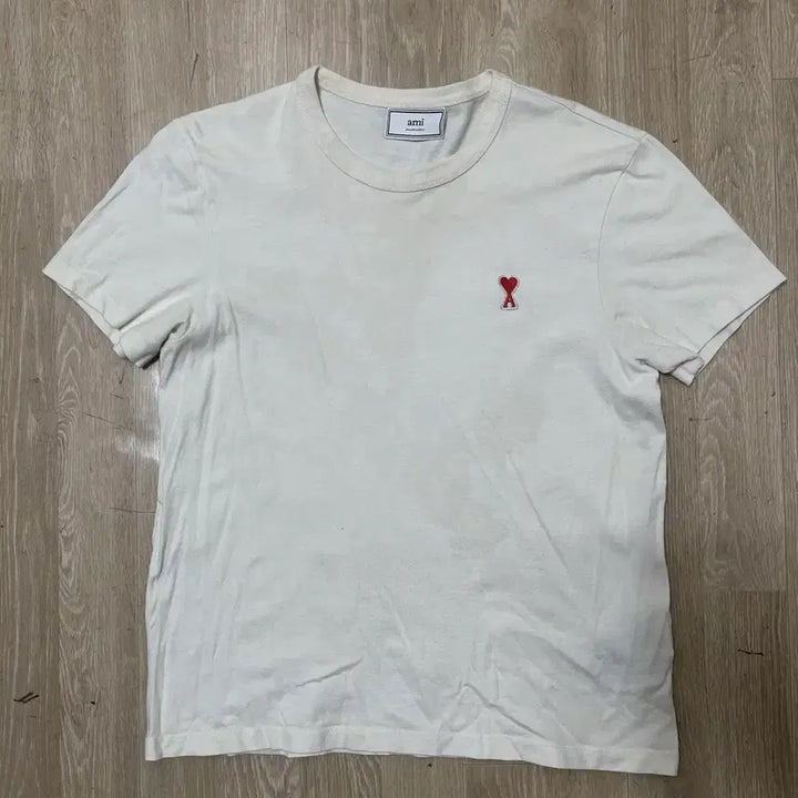 [BUNJANG] AMI Logo Embroidered T-shirt (M) / 아미 AMI 여성 로고 자수 반팔티 M(95)